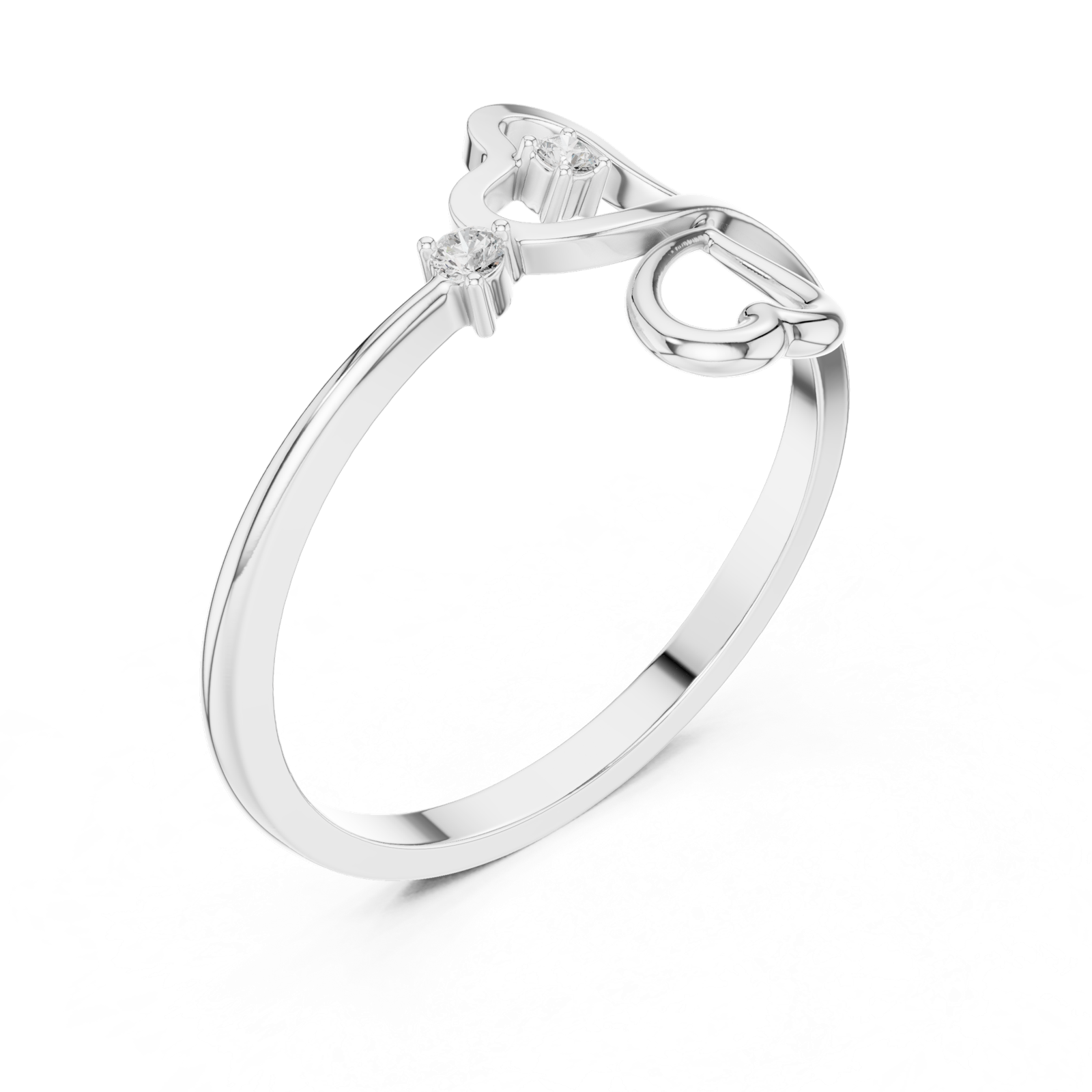 Gold Ring 1 (127), White Gold, view 2