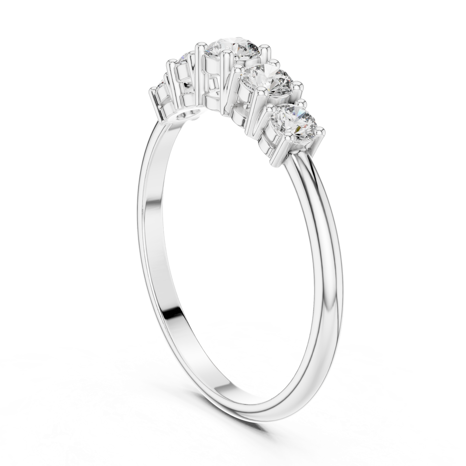Gold Ring HLR-105, White Gold