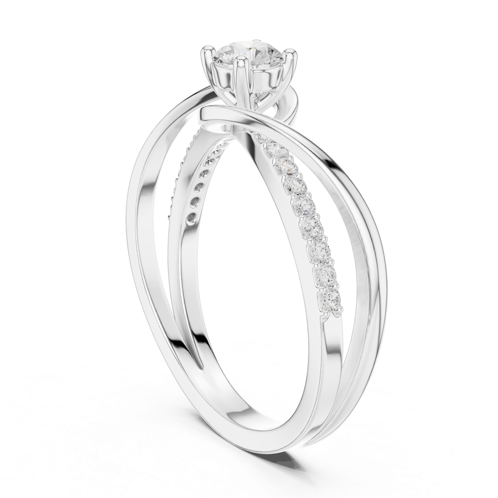 Gold Ring SBWR(39), White Gold