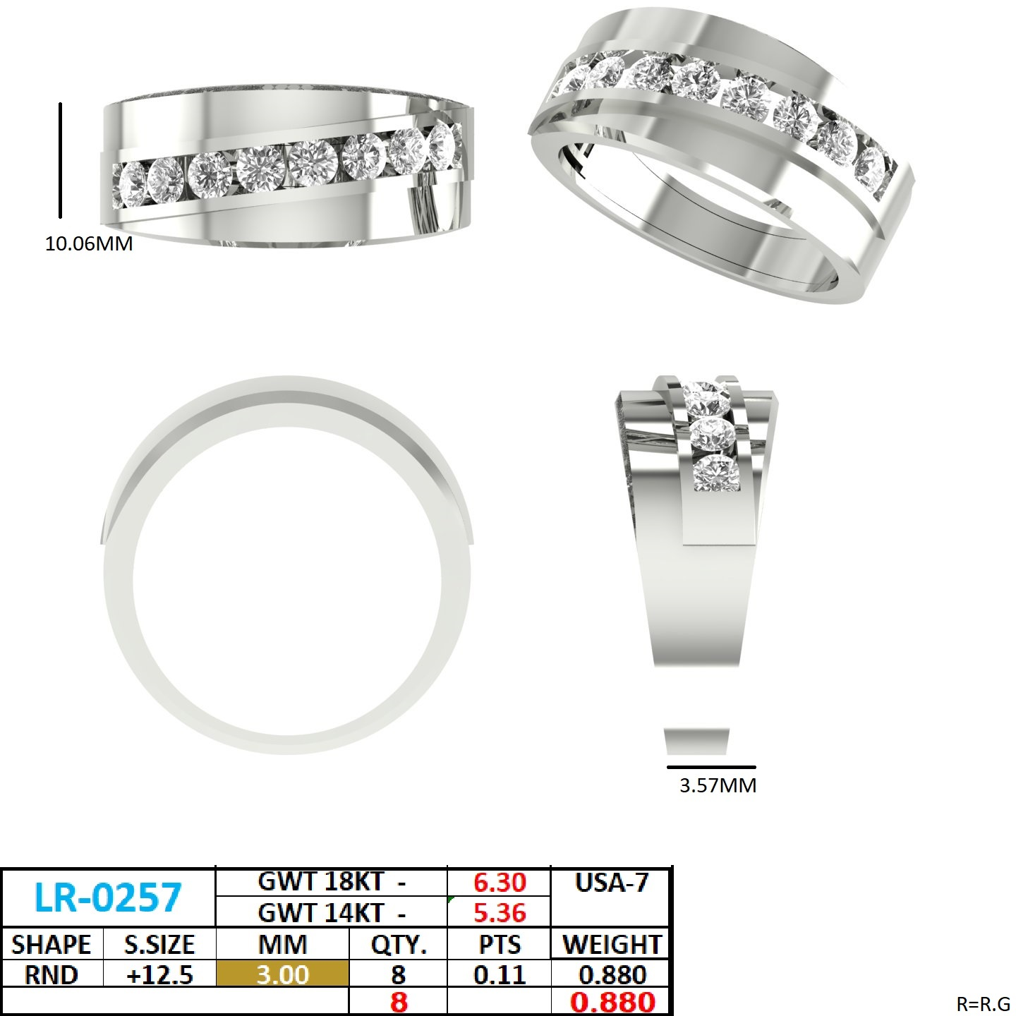 Gold Men's Ring GGR-0019, Yellow Gold, view 50
