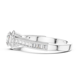 Gold Ring LR-0206, White Gold, view 3