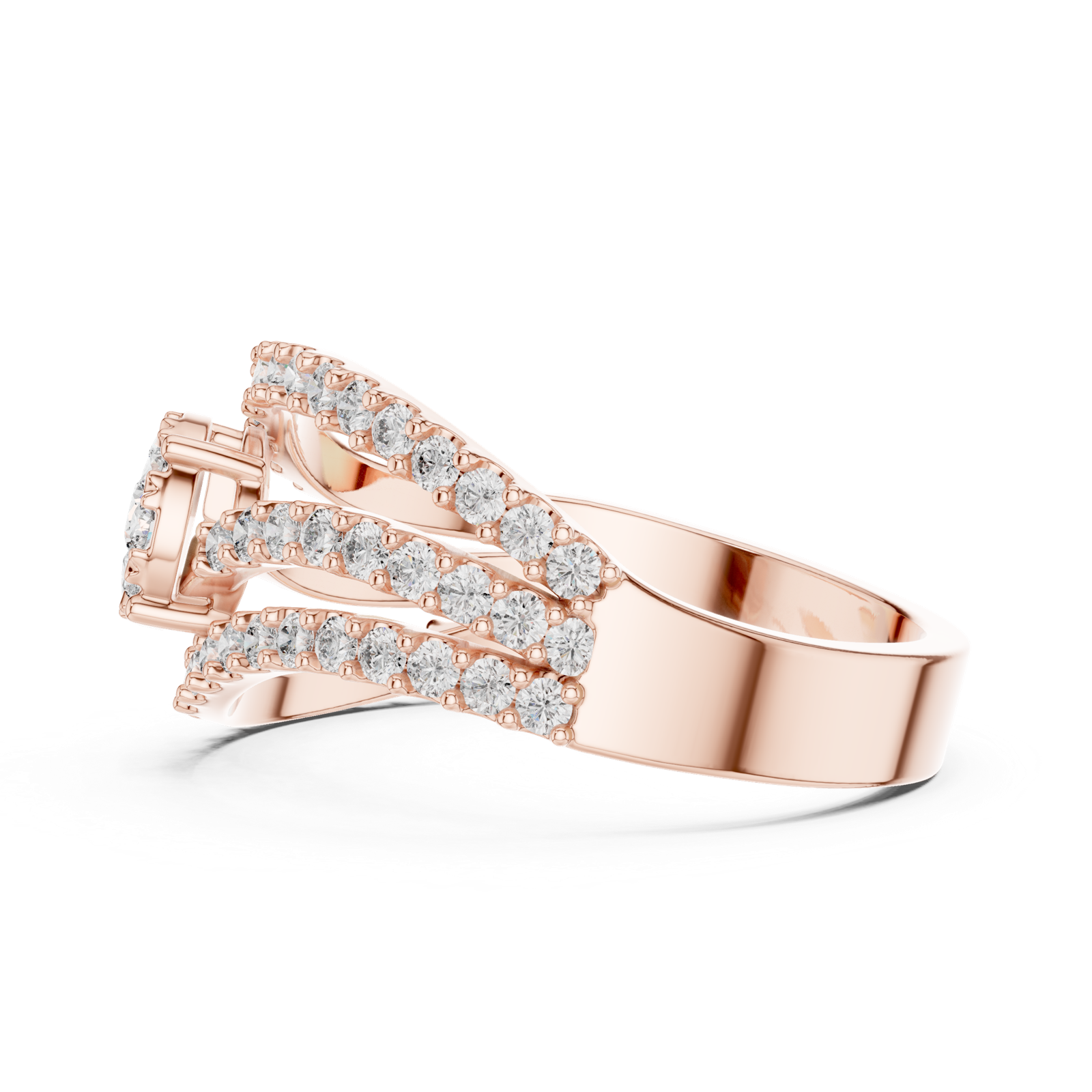 Gold Ring 19-120012L, Rose Gold, view 3