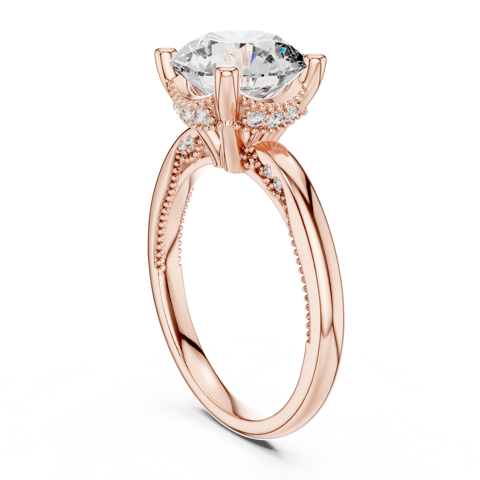Gold Ring DDLR-175, Rose Gold