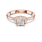 Gold Ring DDLR-496, Rose Gold, view 4