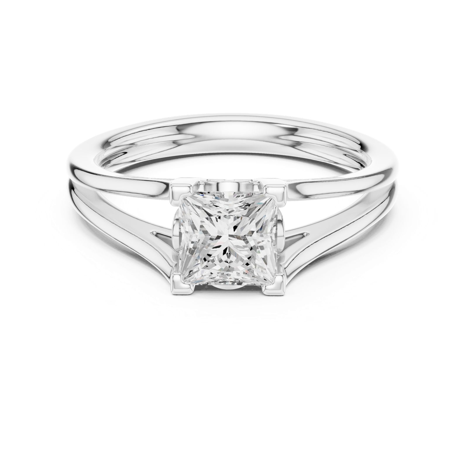 Gold Ring DDLR-571, White Gold, view 4