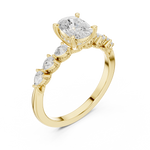 Gold Ring DDLR-907, Yellow Gold, view 2