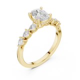 Gold Ring DDLR-907, Yellow Gold, view 2