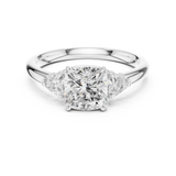 Gold Ring DDLR-850, White Gold, view 4