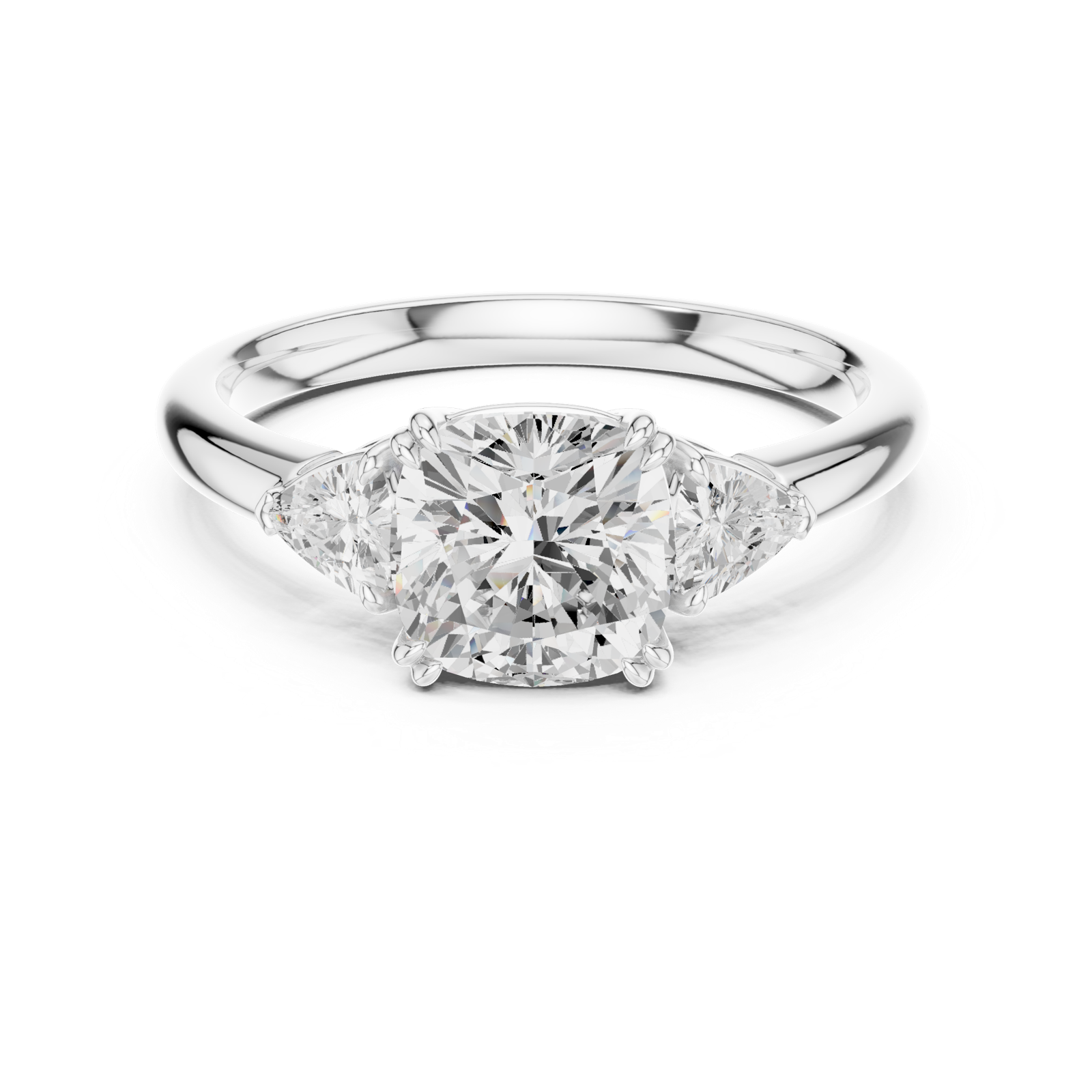 Gold Ring DDLR-850, White Gold, view 4
