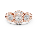 Gold Ring 19-120015L, Rose Gold, view 4