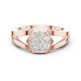 Gold Ring DDLR-736, Rose Gold