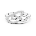 Gold Ring LR-01 (64), White Gold, view 4