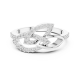 Gold Ring LR-01 (64), White Gold, view 4