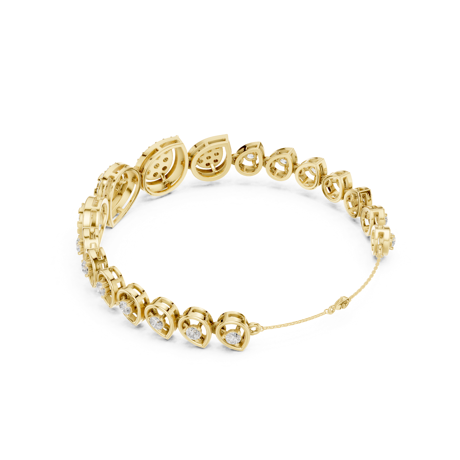 Gold Bracelet SBWB (24), Yellow Gold, view 2