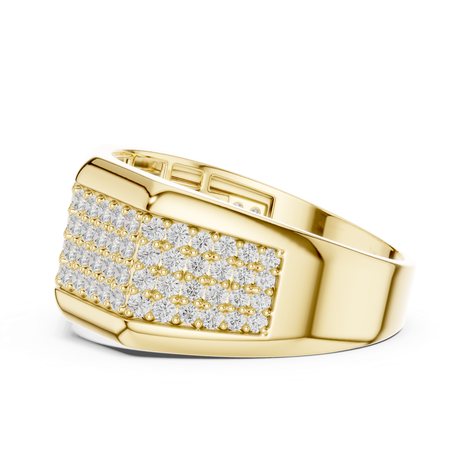 Gold Men's Ring GGR-0004, Yellow Gold, view 3