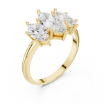 Gold Ring DDLR-1106, Yellow Gold, view 2