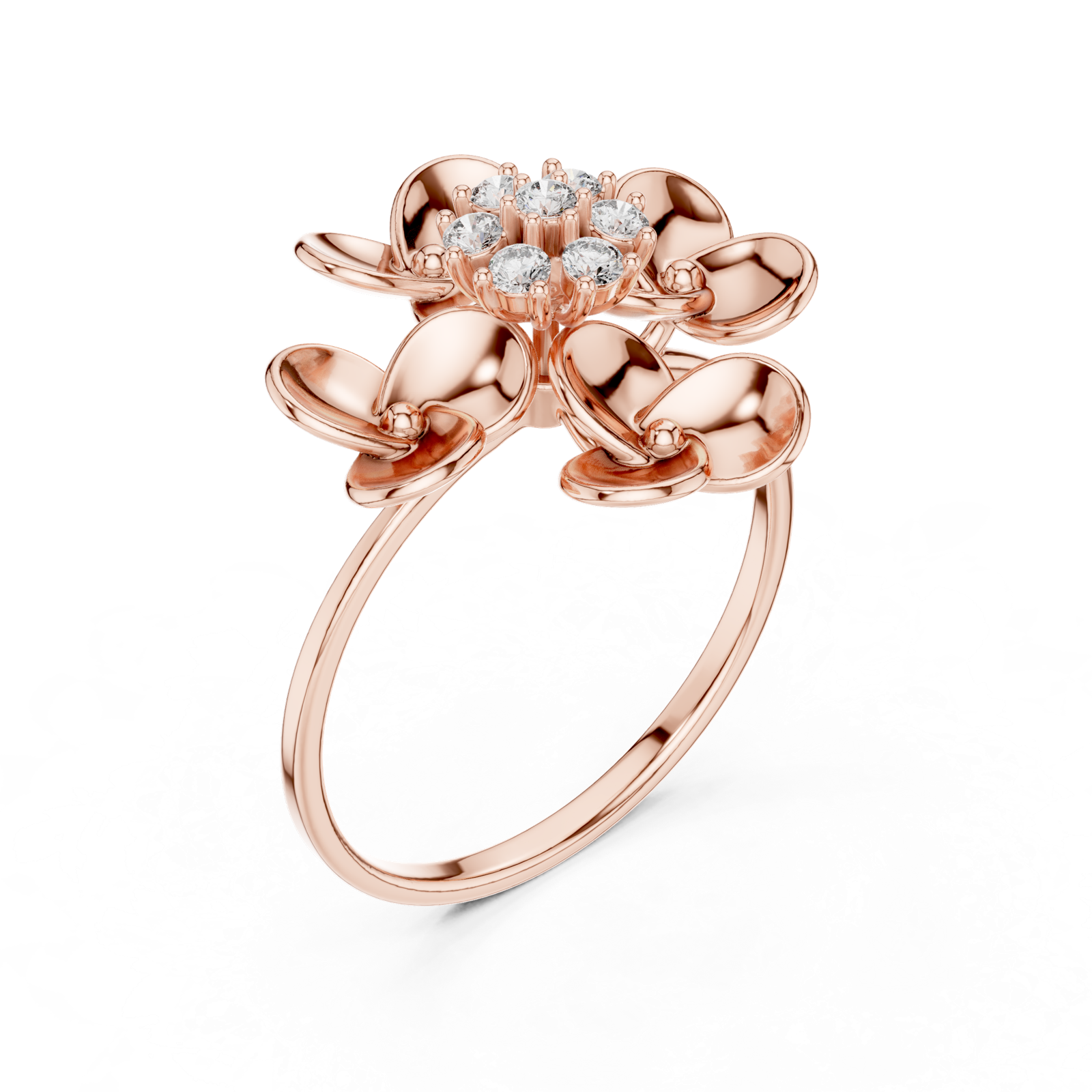 Gold Ring 1 (160), Rose Gold, view 2