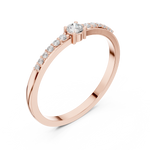 Gold Ring DDLR-467, Rose Gold, view 2