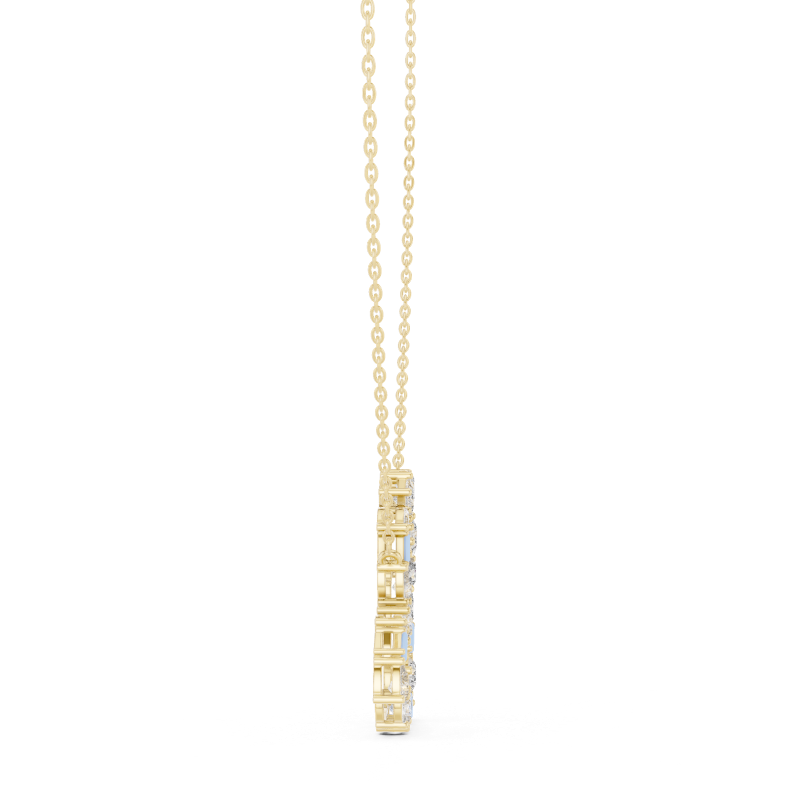 Gold Pendant GPD-0008, Yellow Gold, view 3