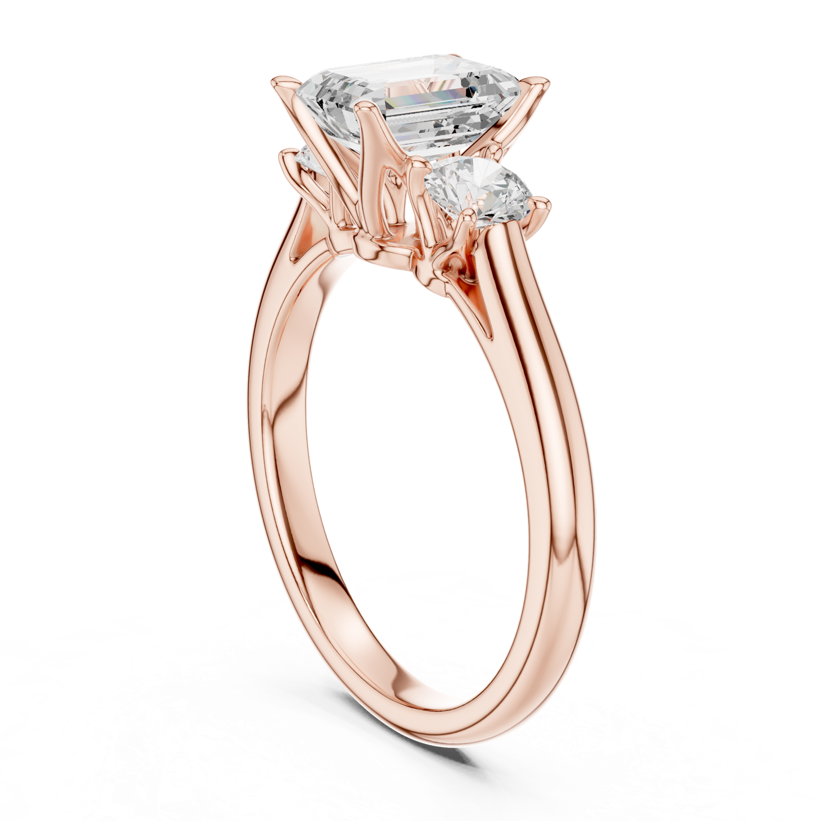 Gold Ring DDLR-894, Rose Gold, view 1