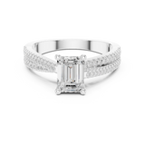 Gold Ring DDLR-403, White Gold, view 4