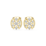 Gold Earrings AGDER-358, Yellow Gold