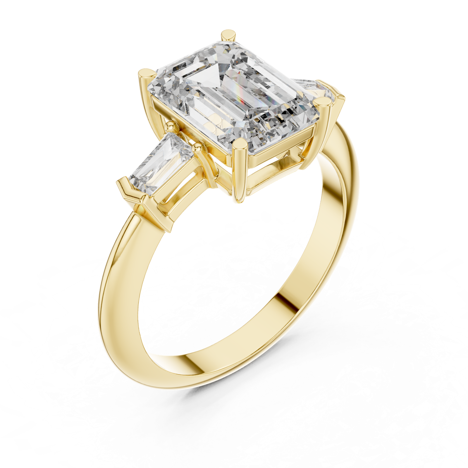 Gold Ring DDLR-197, Yellow Gold, view 2