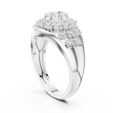 Gold Ring DDLR-768, White Gold, view 1