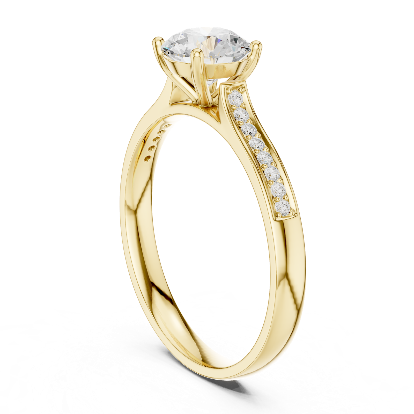 Gold Ring DDLR-772, Yellow Gold, view 1