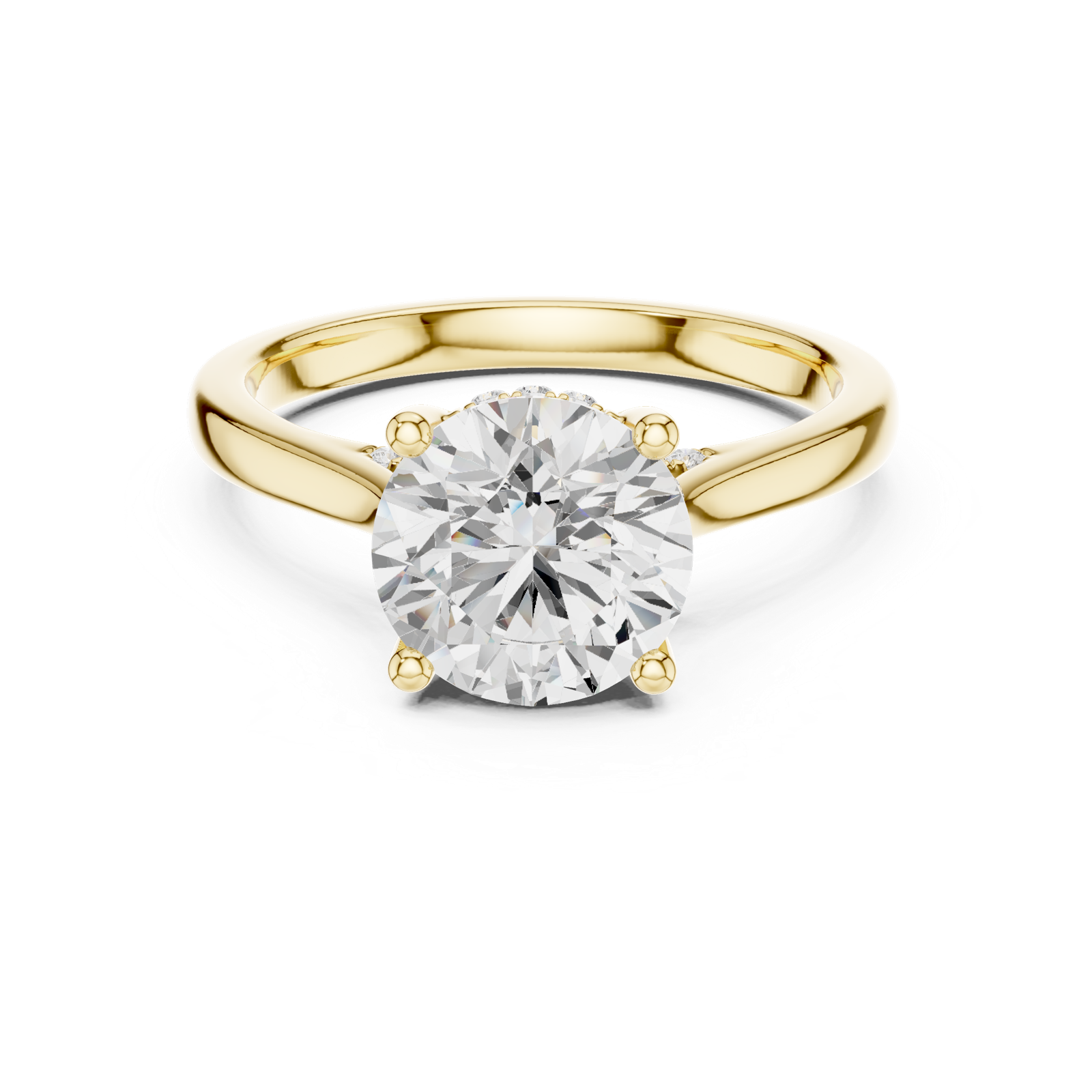 Gold Ring DDLR-991, Yellow Gold, view 4