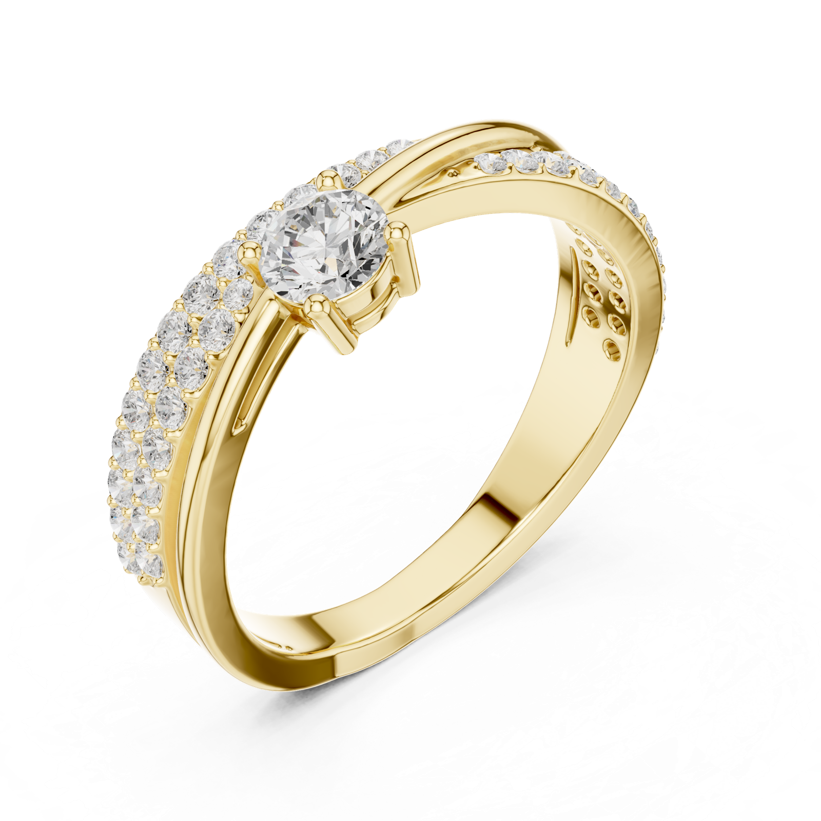 Gold Ring SBWR(1), Yellow Gold, view 2
