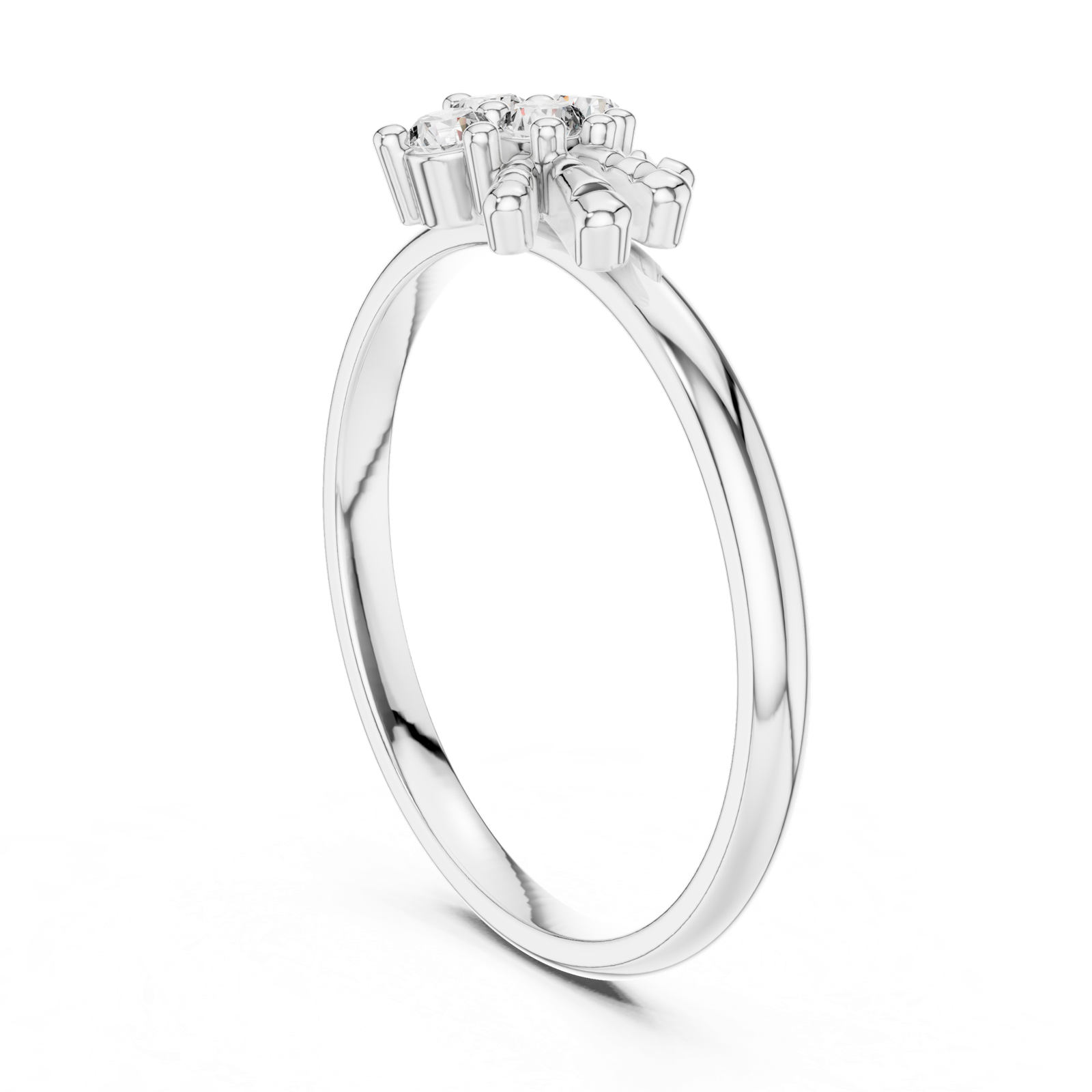 Gold Ring LR-01 (91), White Gold
