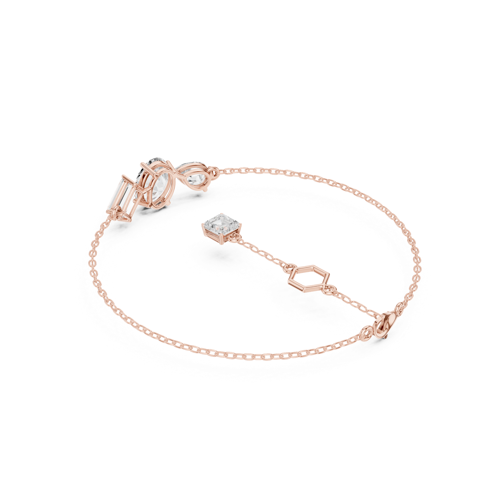 Gold Bracelet SBWB (26), Rose Gold, view 2