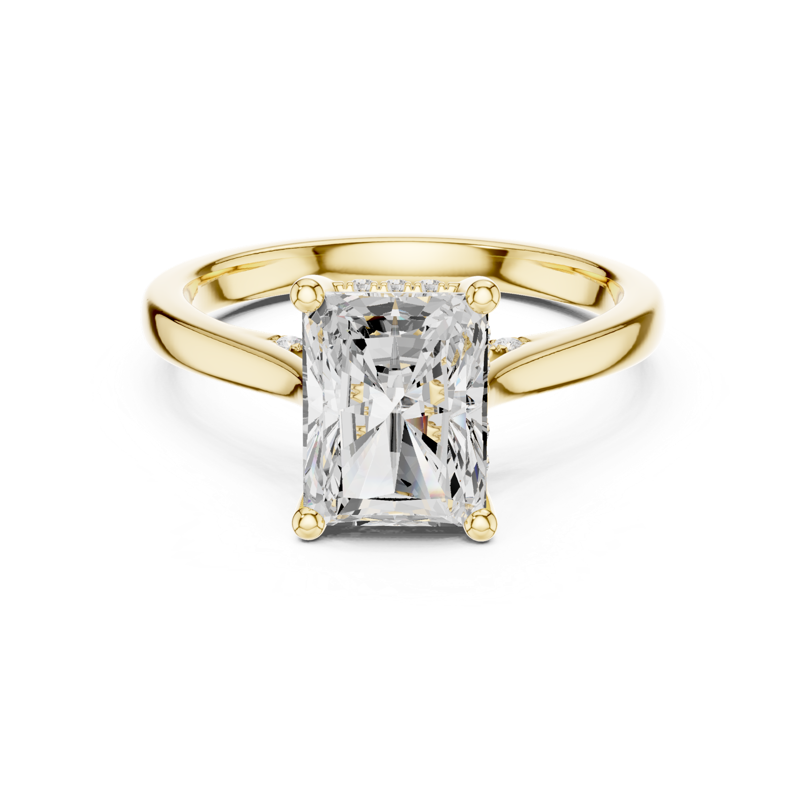 Gold Ring DDLR-990, Yellow Gold, view 4