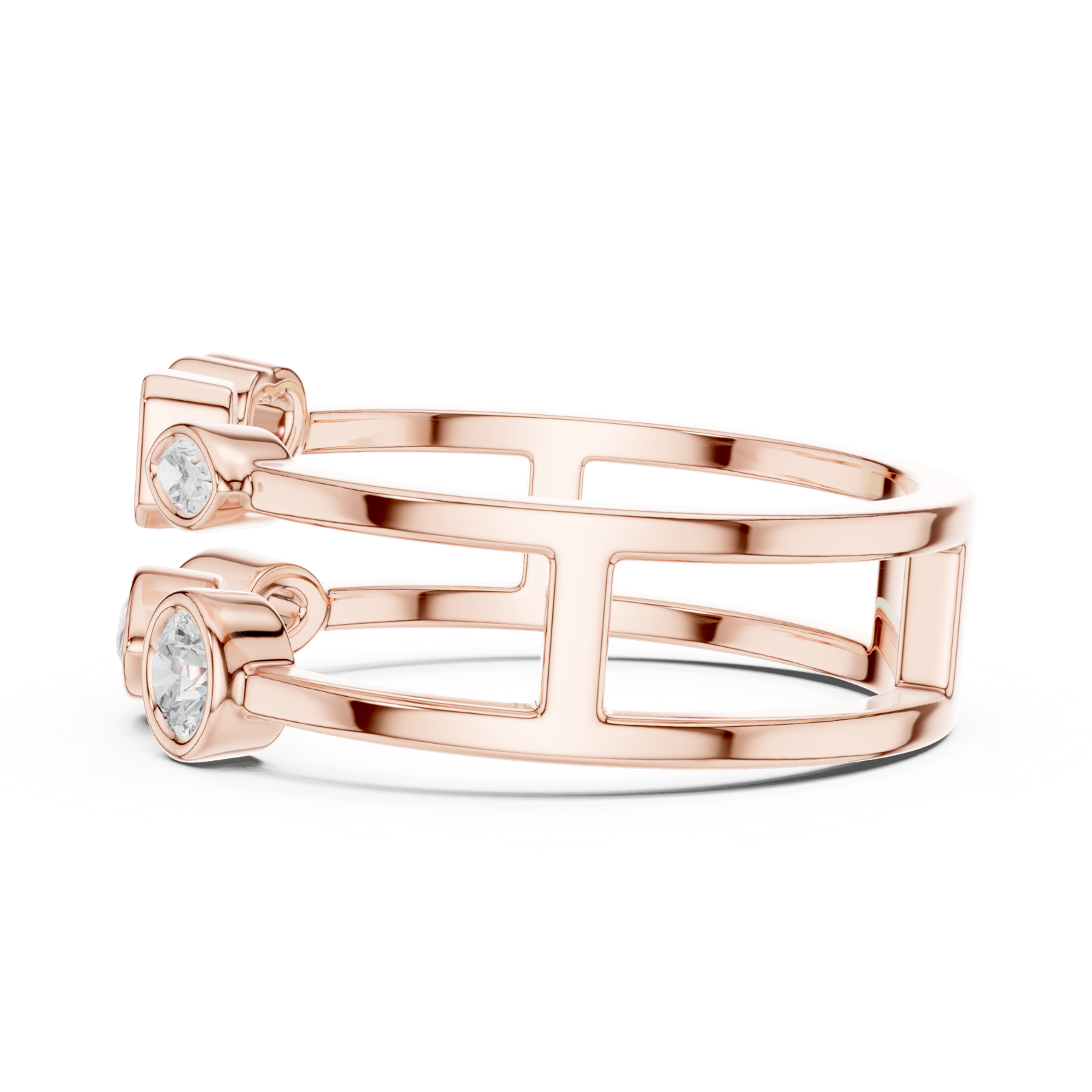 Gold Ring SBWR(16), Rose Gold, view 3