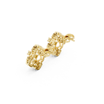Gold Earrings 9-10004PE, Yellow Gold, view 2