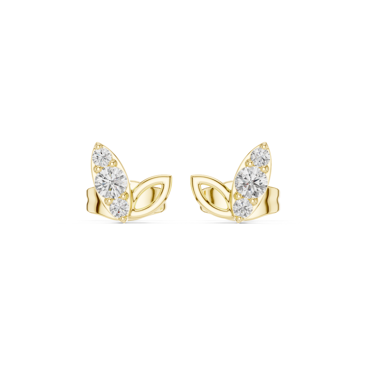 Gold Earrings SBER(17), Yellow Gold