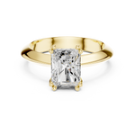 Gold Jewelry L36-8, Radiant center stone, Yellow Gold, view 4