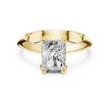 Gold Jewelry L36-8, Radiant center stone, Yellow Gold, view 4