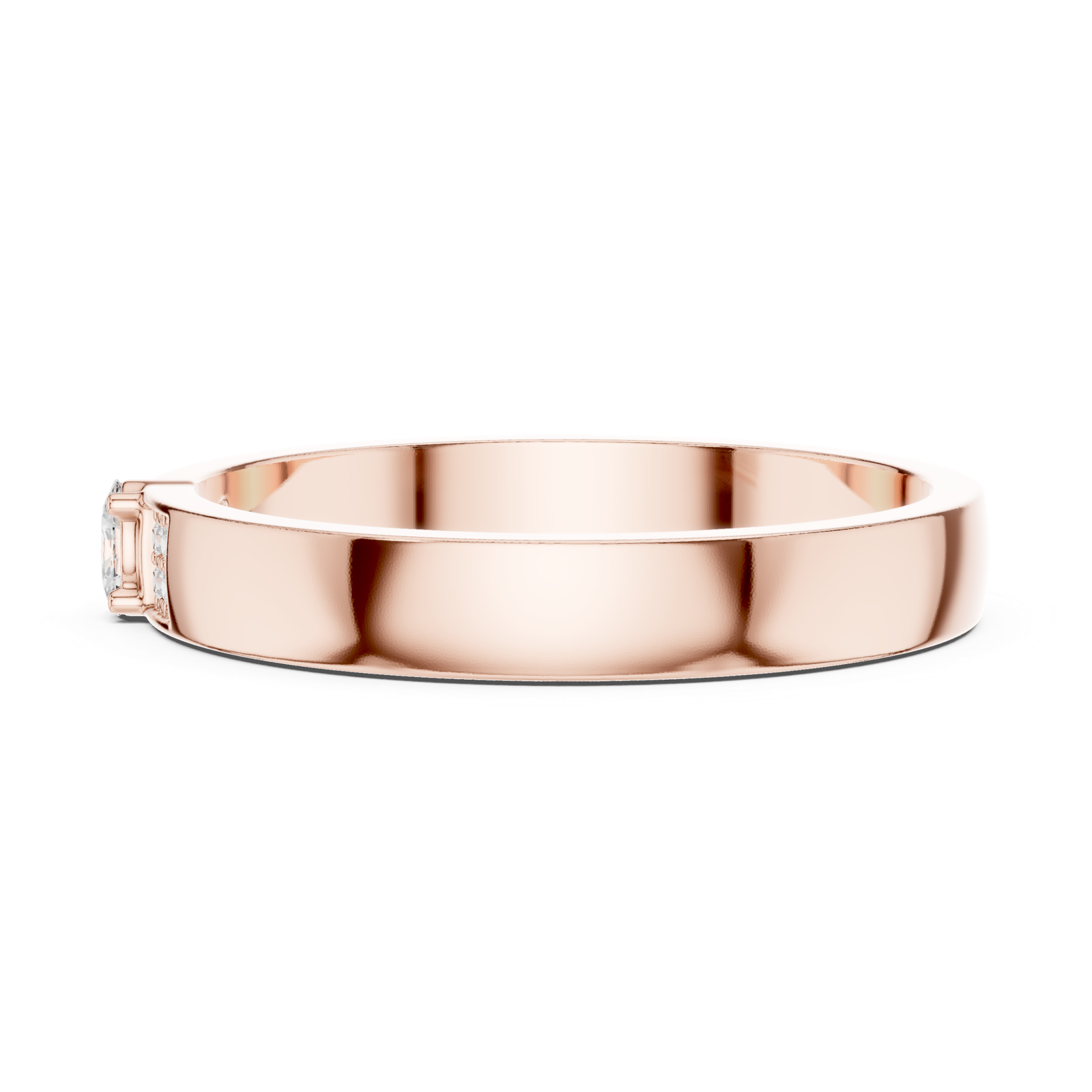 Gold Ring DDLR-452, Rose Gold, view 3