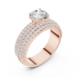 Gold Ring DDLR-1098, Rose Gold, view 2