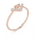Gold Ring HLR-200, Rose Gold, view 2