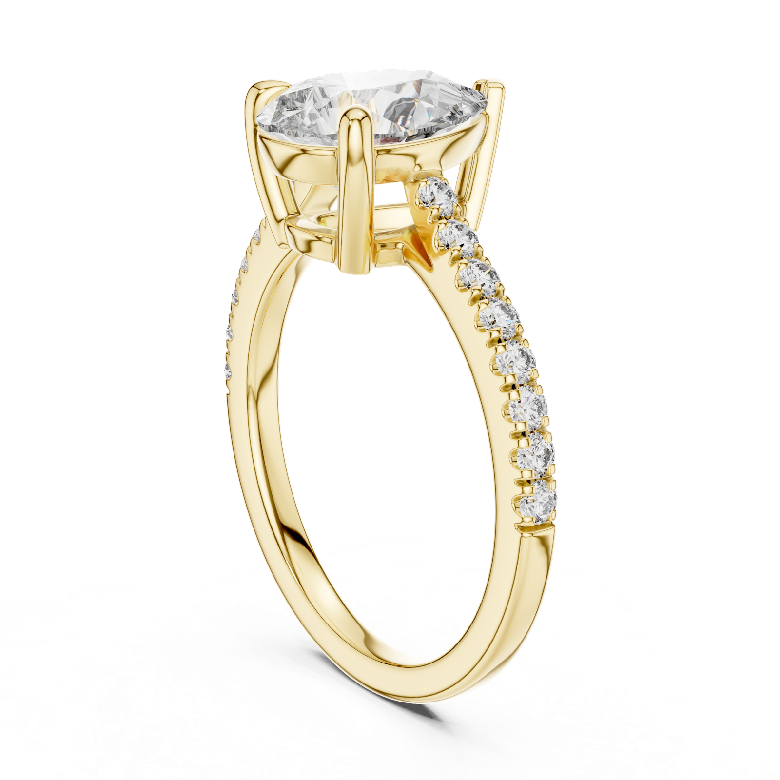 Gold Ring DDLR-039, Yellow Gold, view 1