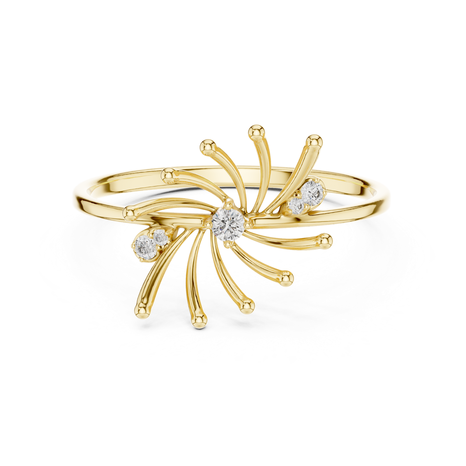 Gold Ring 1 (145), Yellow Gold, view 4