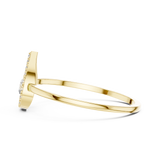 Gold Ring DR-6161, Yellow Gold, view 3