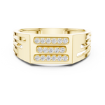 Gold Ring LR-01 (19), Yellow Gold, view 4