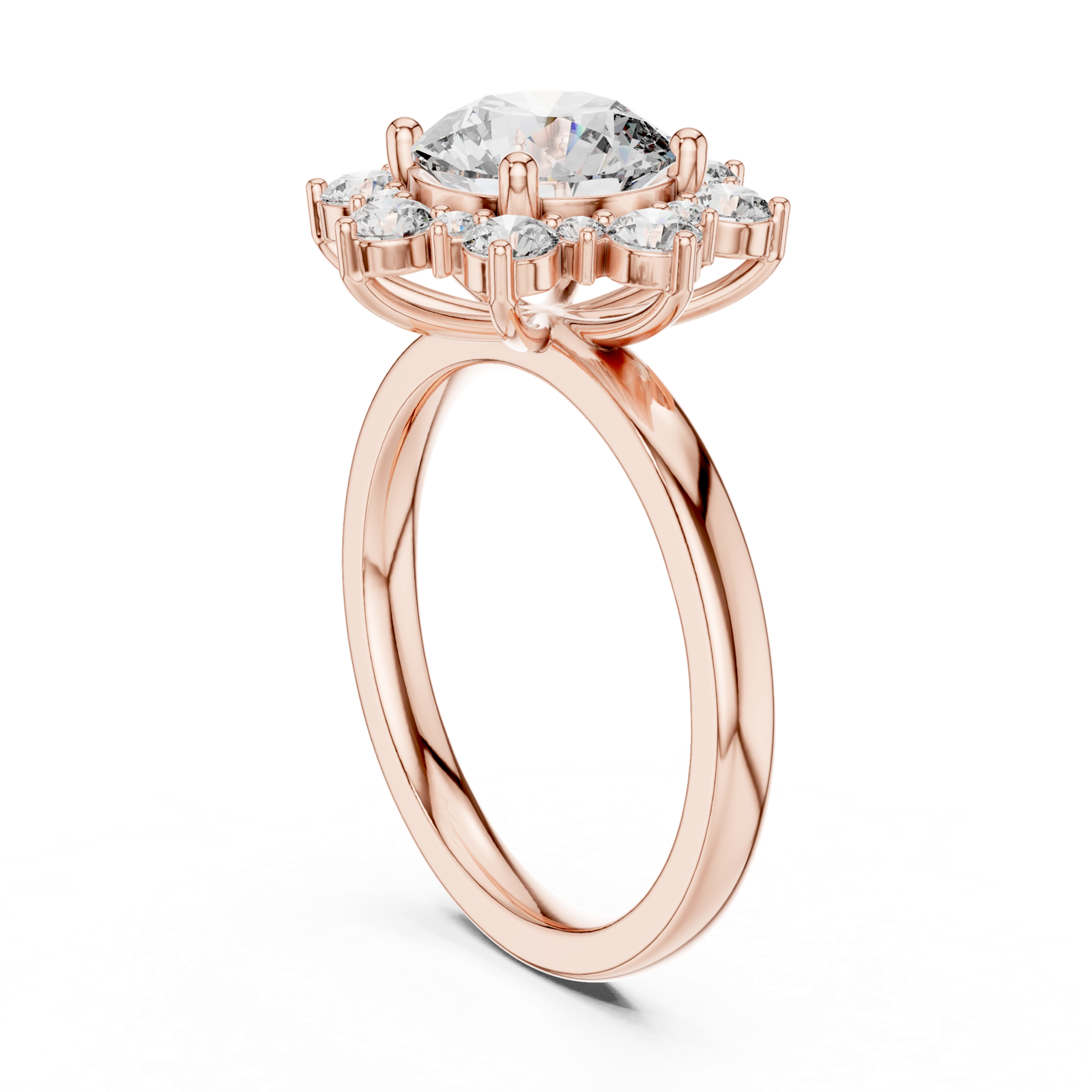 Gold Pendant 9-10010L_24, Rose Gold, view 1