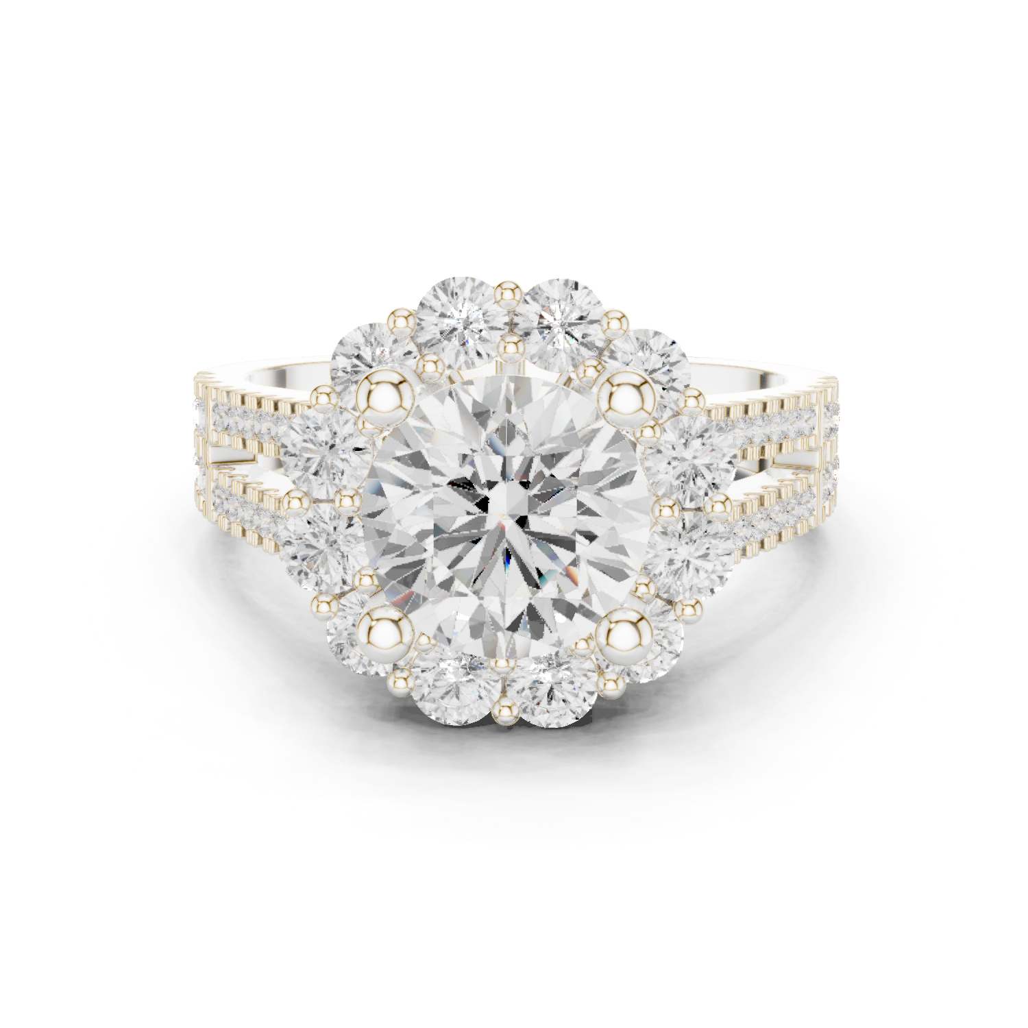 Gold Ring DDLR-344, White Gold