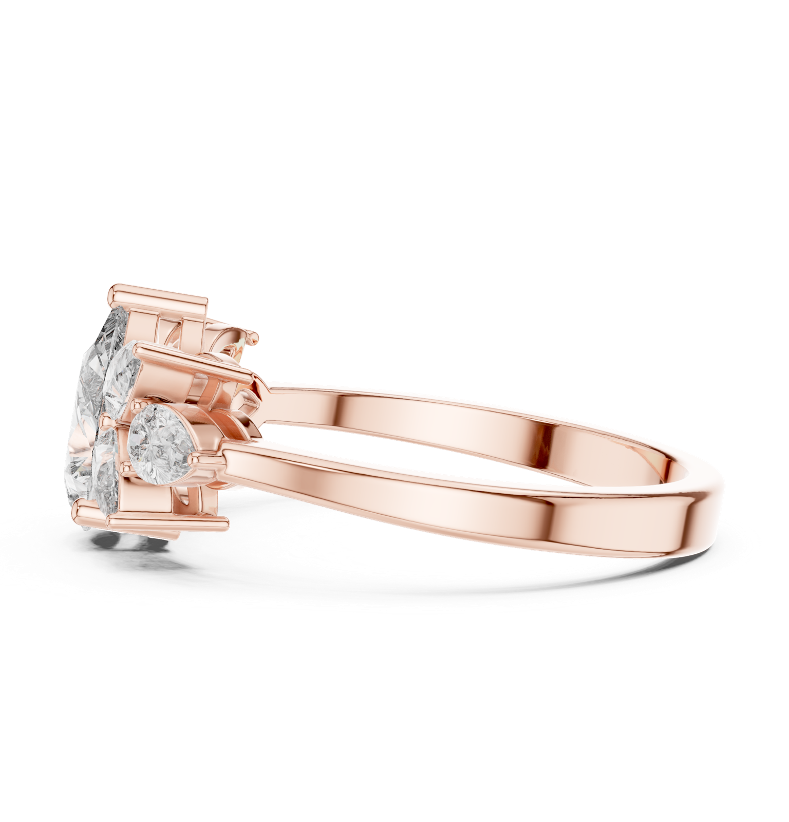Gold Ring AVBLR-132, Rose Gold, view 3