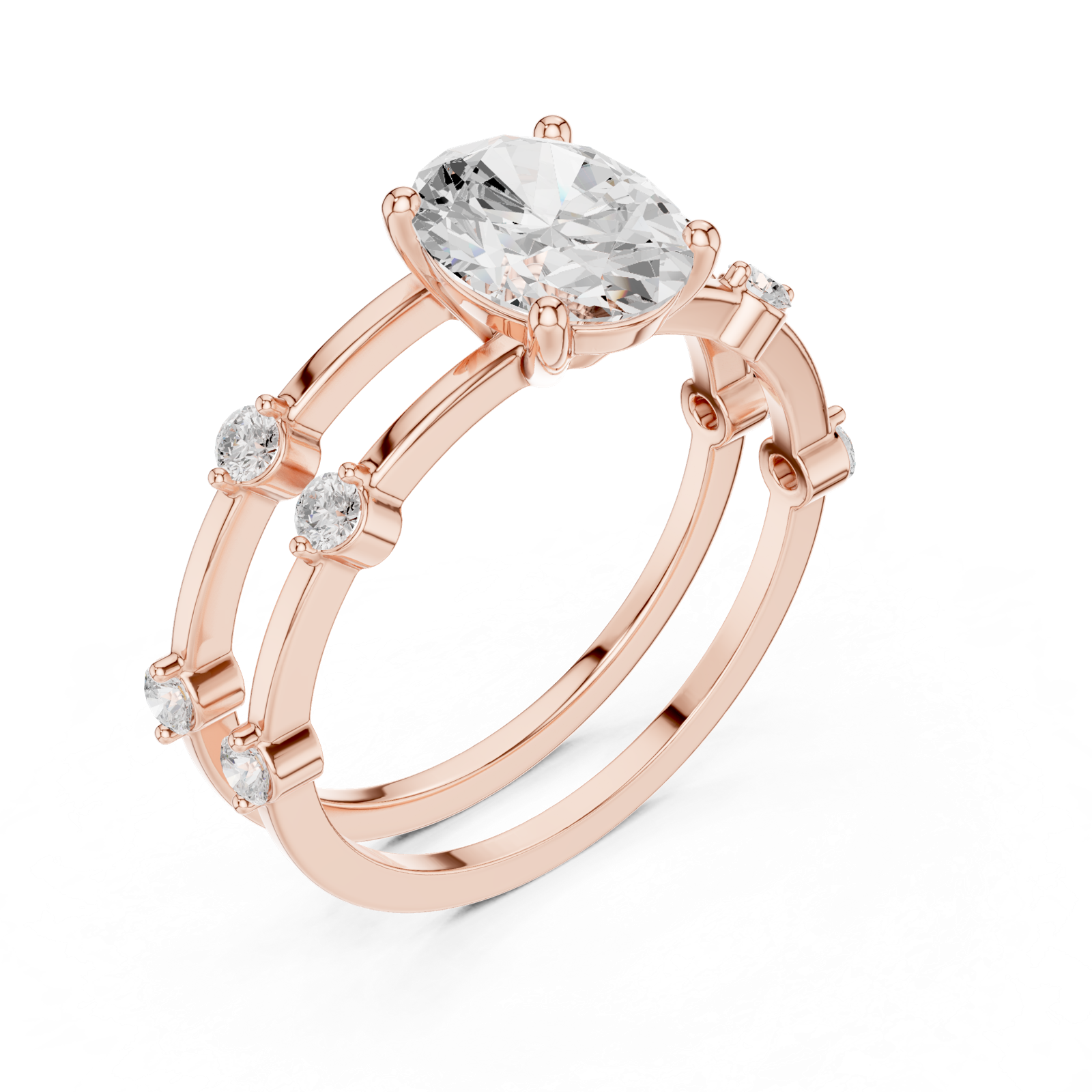 Gold Ring SBWR(24), Rose Gold, view 2